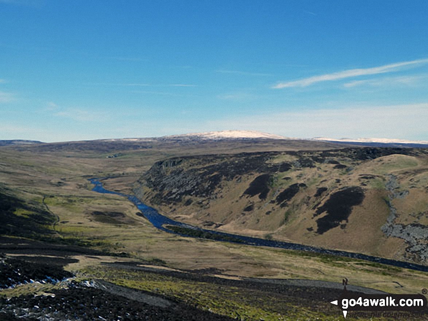 Falcom Clints and The Rever Tees from near White Well Green on Moor House (Cronkley Fell)