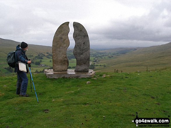 The Water Cut Sculpture on Lady Anne's Way, Mallerstang Valley