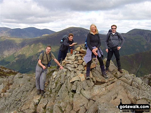 Bev on The Old Man Of Coniston in The Lake District Cumbria England