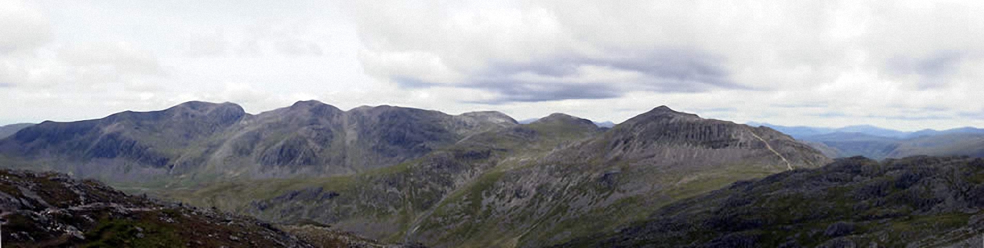 The Scafell Ridge from Crinkle Crags (Long Top)