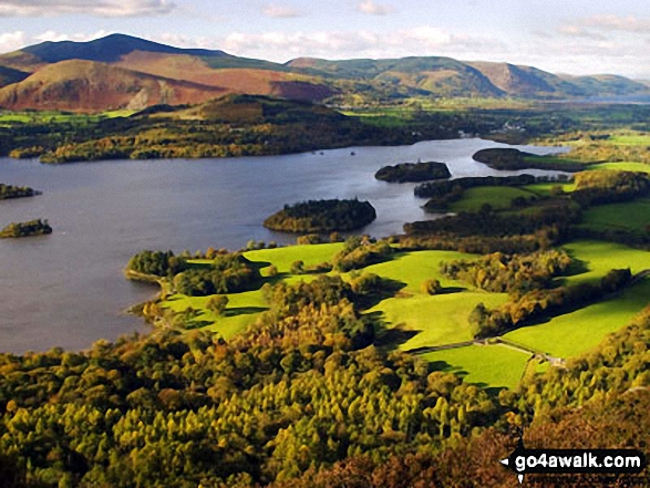 Derwent Water from near Lady's Rake, Walla Crag