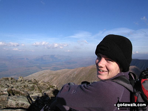 My son Daniel on Ben Nevis in Ben Nevis, The Aonachs and The Grey Corries Highland Scotland