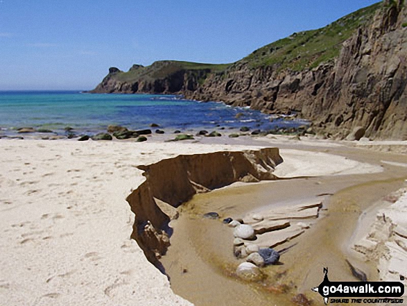 Walk co103 Fire Beacon Point from Boscastle - Mill Bay or Nanjizal on The South West Coast Path near Land's End