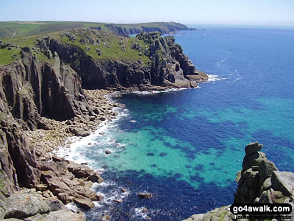 Walk co103 Fire Beacon Point from Boscastle - On the South West Coast Path, Land's End