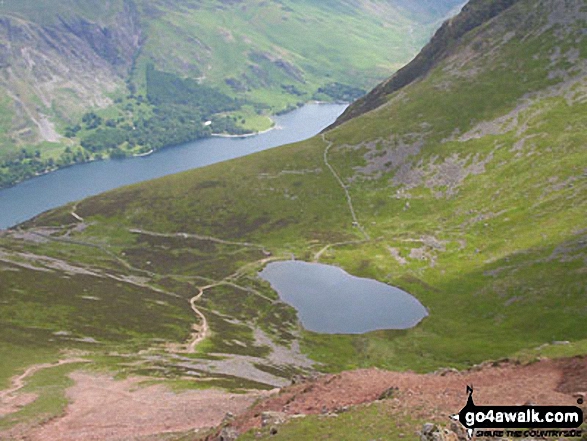 Walk c263 The High Stile Ridge from Buttermere - Gatesgarth and Fleetwith Pike (with Robinson and Dale Head (Newlands) beyond) from High Stile