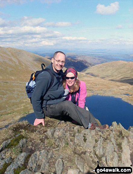 Walk c427 Helvellyn via Striding Edge from Patterdale - On Striding Edge