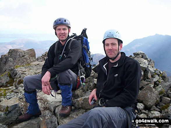 Roger & Peter Appleby on Sgurr nan Gillean in The Cuillin Hills, Isle of Skye Highland Scotland