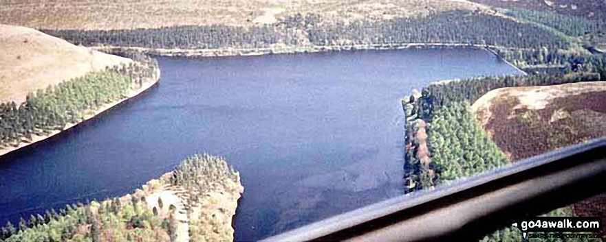 Aerial Panorama looking East across Howden Reservoir