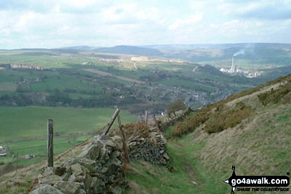 Bradwell from Robin Hoods Cross