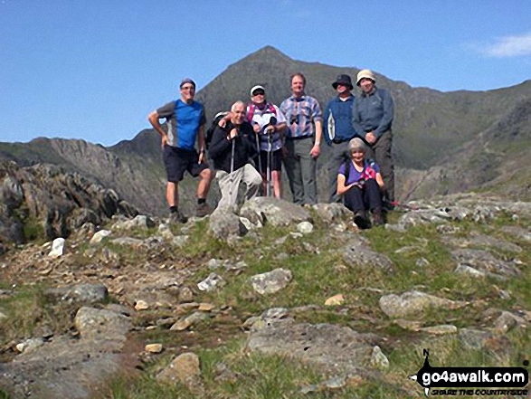 Moray Hillwalkers on the PYG Track up Mt Snowdon