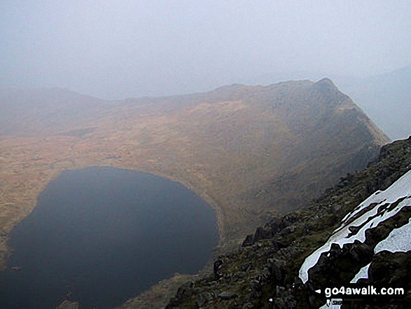 Walk c432 Helvellyn from Thirlmere - Red Tarn and Striding Edge from Helvellyn