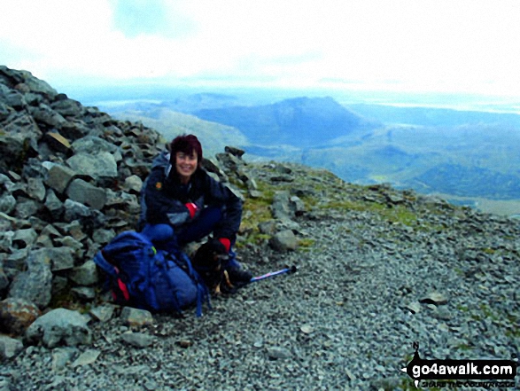 Me And Mackie on Ben More in Skye And Mull Isle Of Mull Scotland