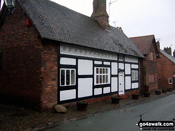 Decorated cottage in Great Budworth village