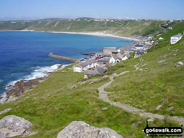 Sennan Cove with Whitesand Bay beyond, Land's End