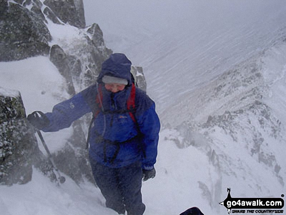 Me on Helvellyn in The Lake District Cumbria England