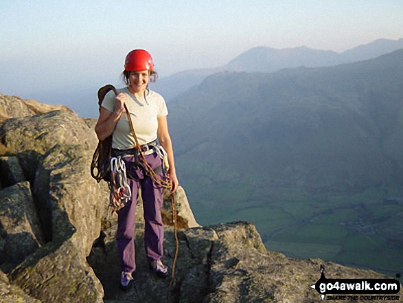 Me on Pike of Stickle in The Lake District Cumbria England