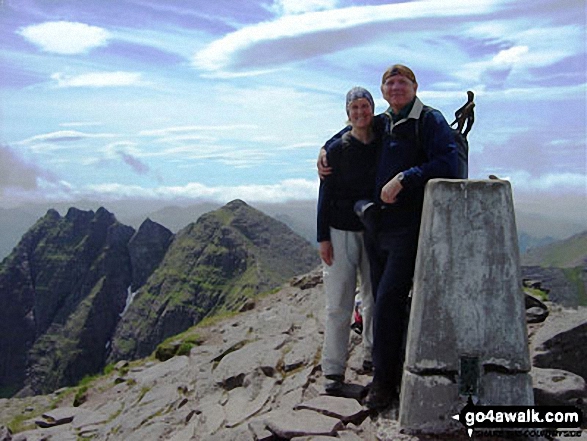 Me [Sandra] and my husband Michael on An Teallach in The Dundonnell and Fisherfield Hills Highland Scotland.