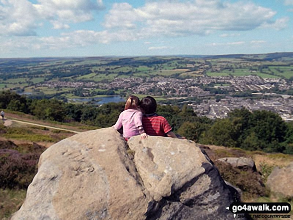 My children on The Chevin (Otley Chevin)