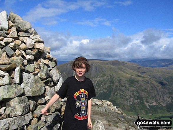 Ben on Pike of Bliscoe in The Lake District Cumbria England