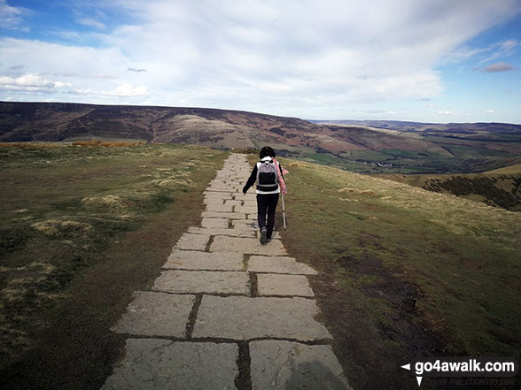 The paved path on Mam Tor