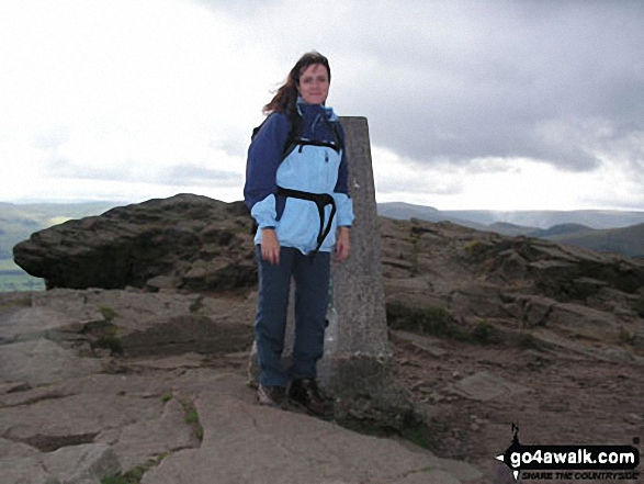 Me on Winhill Pike (Win Hill) in The Peak District Derbyshire England