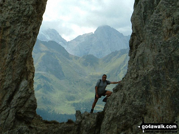 Aydin My Husband on The Pinnacles Walk in The Dolomites Cortina Italy