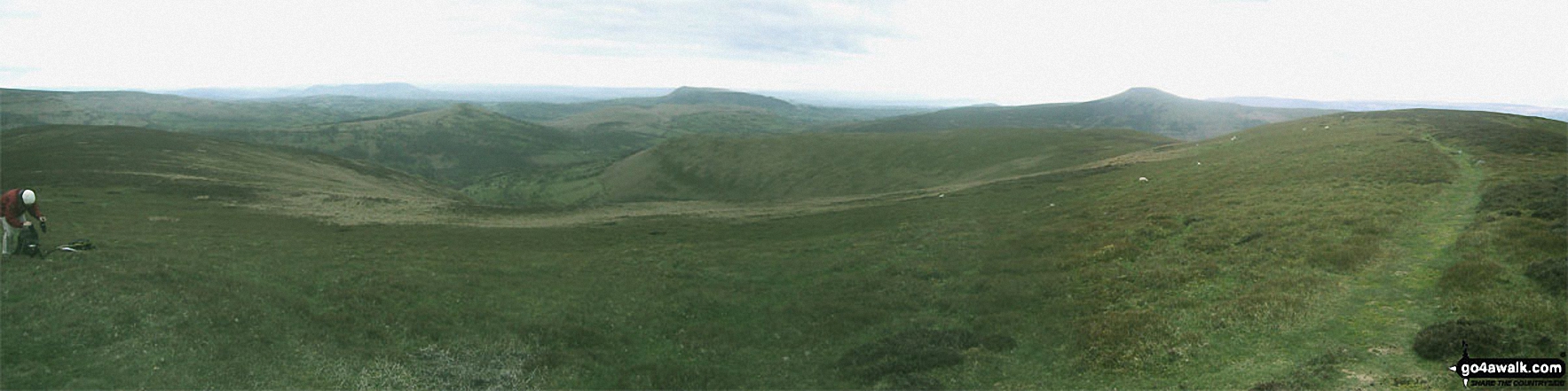 *Waun Fach and Pen y Gadair Fawr from the Pen Twyn Mawr ridge