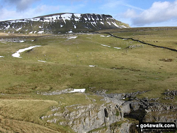 Walk ny158 Pen-y-ghent and Plover Hill from Horton in Ribblesdale - Pen-y-ghent from Hull Pot