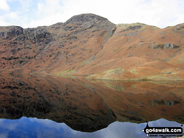 Slapestone Edge from across Easedale Tarn