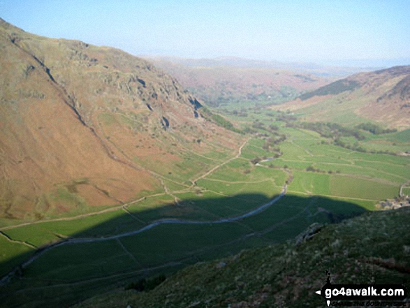 Mickleden and Great Langdale from Crinkle Crags