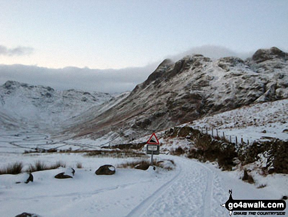 Great Langdale under a deep snow