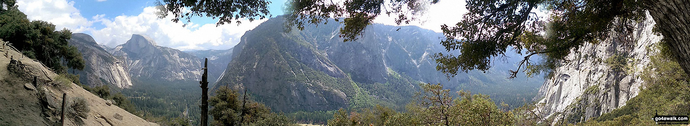 Yosemite National Park from the ascent of Yosemite Falls