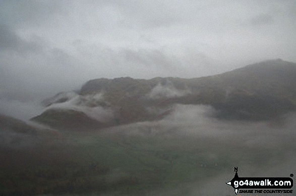 Mist in the Langdale Valley from Loft Crag