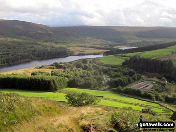 Crowden and Torside Reservoir from Hey Edge