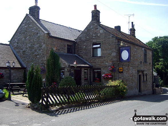 Walk d126 Great Hucklow, Bretton, Abney Clough and Burton Bole End from Bradwell - The Queen Anne Inn, Great Hucklow