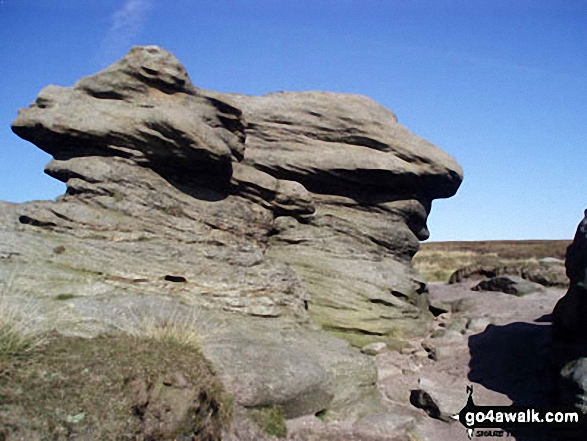 Rock formation near Kinder Downfall