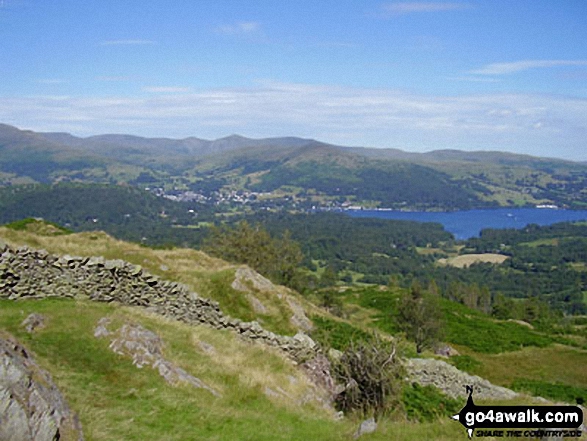 Ambleside and Lake Windermere from Black Fell (Black Crag)