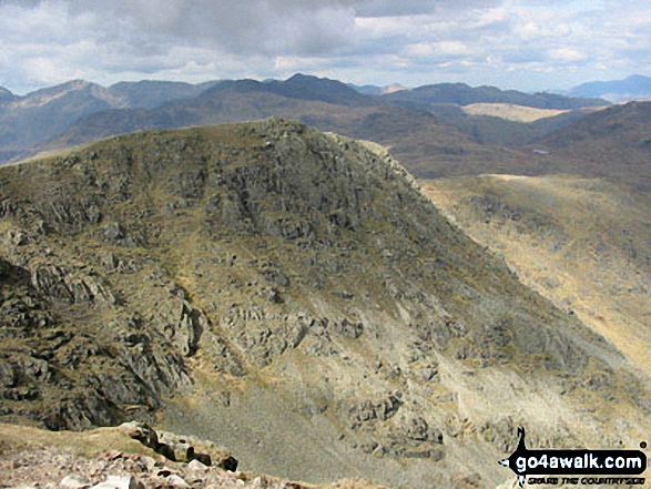 Walk c303 Swirl How and Wetherlam from Little Langdale - Great Carrs from Swirl How