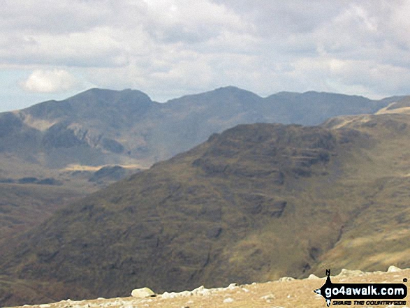 Walk c303 Swirl How and Wetherlam from Little Langdale - The Scafell Massif from Great Carrs