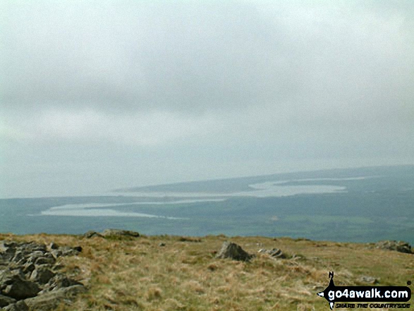 Walk c373 Stainton Pike, Whitfell and Buck Barrow from Broad Oak - The Esk Estuary from Whitfell (Whit Fell)