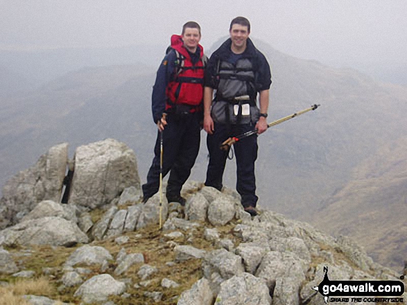 Me And My Best Mate Andrew Cox on Crinkle Crags in The Lake District Cumbria England