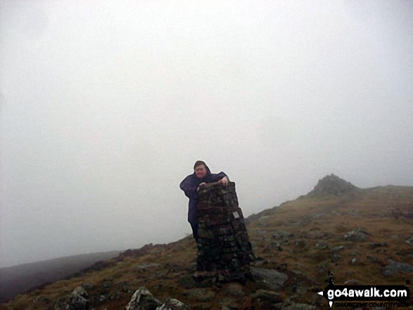 Windy day - nearly blown off the top of Binsey