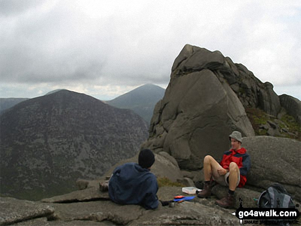 Me and my Brother on Binnian in The Mournes Down N Ireland