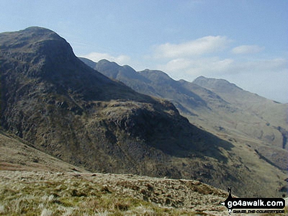 Bow Fell (Bowfell) from Red Tarn (Langdale)