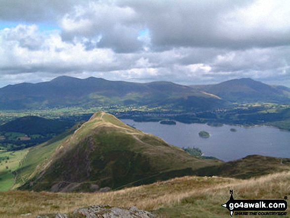 Cat Bells (Catbells) and Derwent Water from Maiden Moor