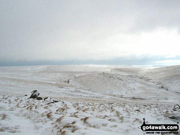 Not a soul on Lints Tor in Dartmoor National Park Devon England