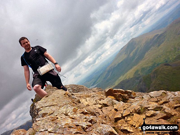 Me on top of the Crib Goch ridge