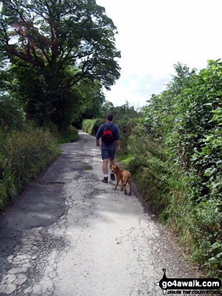 Walking along Esp Lane, Barnoldswick