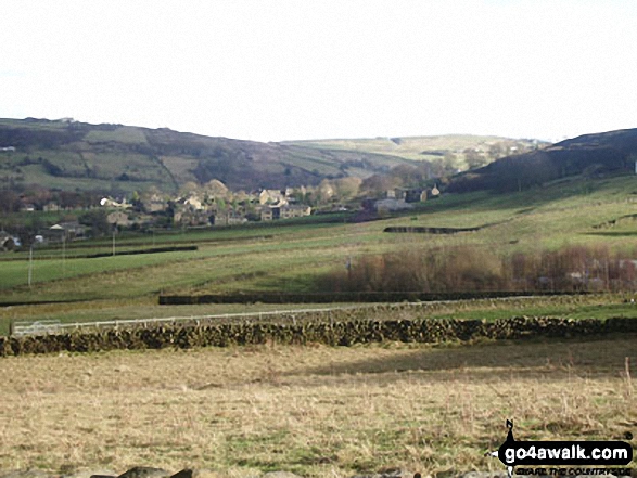 Walk wy114 Oxenhope Moor from Oxenhope - Oxenhope Moor from the Bronte Way near Sunny Bank