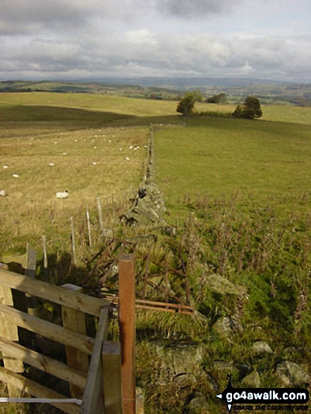 Walk n142 Hadrian's Wall from Cawfield Quarry to Steel Rigg - The view from Hadrian's Wall